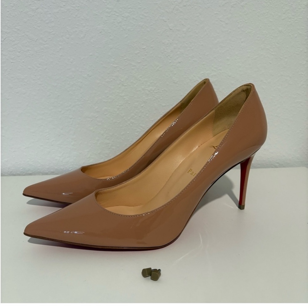 Christian Louboutin Nude Patent Heels